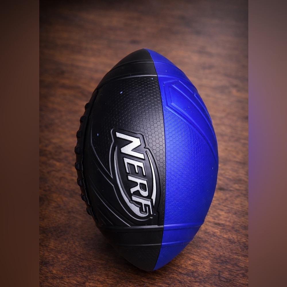 Nerf Black and Blue Foam Football